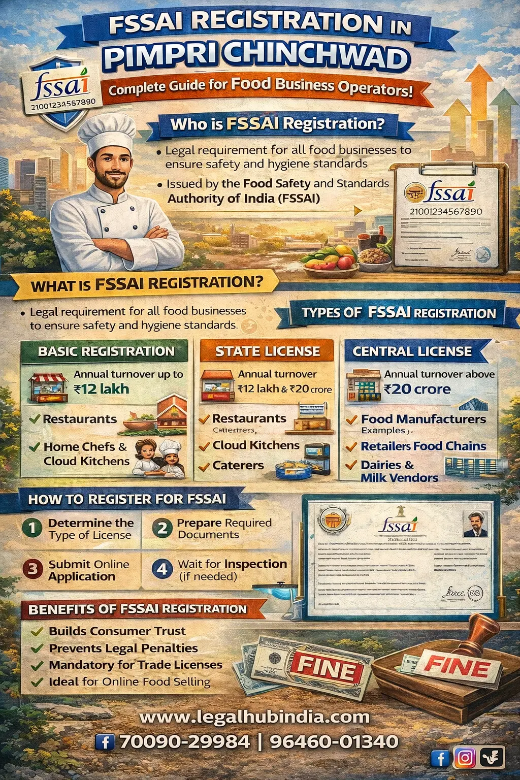 fssai registration in pimpri chinchwad food license apply online