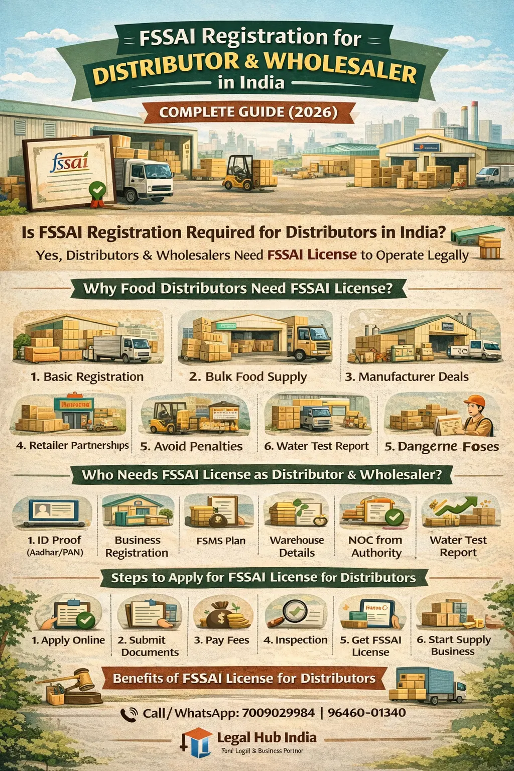 fssai registration for distributor and wholesaler